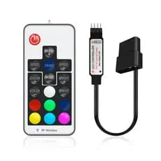 Controladora Rgb 12V 4 Pinos Para Computador Conector Molex (Fonte) Para Cooler Fan E Fita De Led