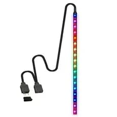 Fita Led Argb 5V 3 Pinos Gabinete Gamer 1000mm (1m) 60 Leds Ajustável