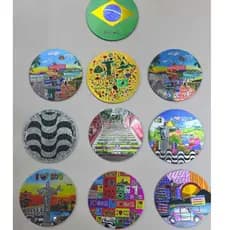 Imã Geladeira Rio De Janeiro Redondo Coleção Lembrança Turístico Brasil  Pronta Entrega