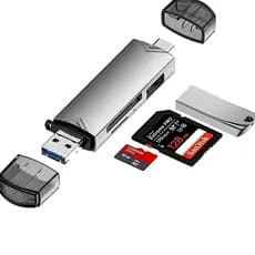 Leitor De Cartão Memória Usb USB C Adaptador Card Sd TF