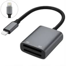 Leitor de Cartão Multifuncional SD MS Pro Duo Memory Stick Pro Plug and Play Para iPhone iPad PC Mac