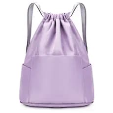 Mochila Saco Resistente Unissex Impermeável Passeio Viagem Cor Preto