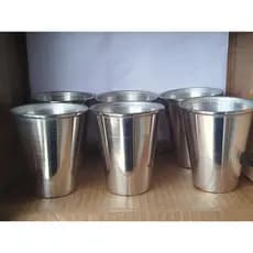 Kit 6 Copos de alumínio, 250ml