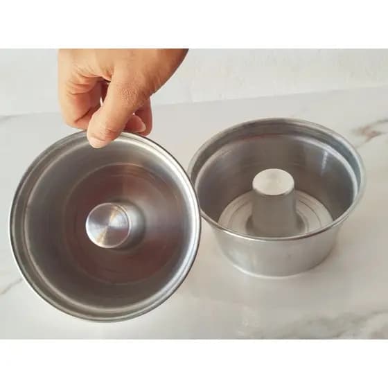Kit 2 Formas Redondas de Alumínio 12cm | Mini Forma Resistente