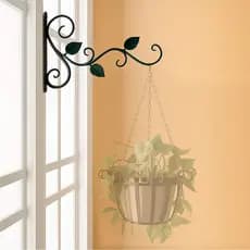 Gancho Suporte Para Plantas De Parede 3 Folhas Decorativo