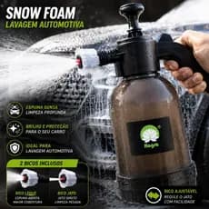 Pulverizador Snow Foam Lavadora Espuma Manual 2 Litros Com 2 Bicos Lavagem de Carros