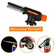 Maçarico Culinário Portátil Regulagem Gourmet Profissional Acedendor