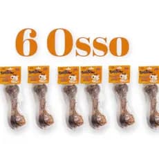 Kit 6 Osso Defumado Natural Para Cachorro Diversão Pet Mordedor Desidratado