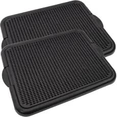 Kit 2 Banheiro Sanitário Canino Preto Tapete Educador Para Pet Cachorro