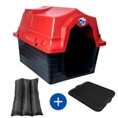 Casinha Pet N6 Com Proteção UV + Colchão + Tapete Higiênico Sanitário