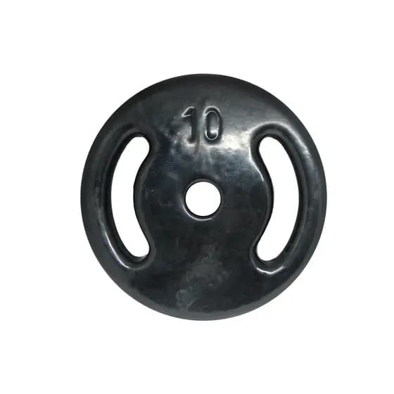 Anilha Emborrachada 10KGs Vazada Para Academia Musculação