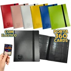 Fichário Álbum Pasta Grande Pokémon Yu-Gi-Oh! Magic Para 360 Cartas C/ Elástico Premium - TREKOVERSO