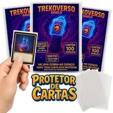 Protetor de Cartas Sleeve TREKOVERSO Shield 63x88mm Padrão Premium Pokémon Magic Photocard Kpop TCG