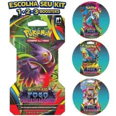 Booster Pokémon Mega evolução Fogo Fantasmagórico ME02 Cartas TCG Lacrado e Original Copag