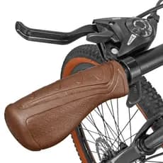 Manopla Luva Punho Para Bicicleta Ergonômico Com Descanso Cor Marrom Retro