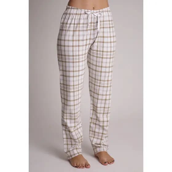 Smara Modas Calça Casual Dormir Pijama Xadrez Malha Inverno Viscolycra P ao G1