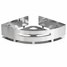 Suporte Porta Shampoo Para Banheiro De Canto Inox Brilhante