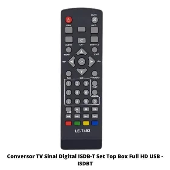 Controle Compativel C/  Conversor Set Top Box - 7493