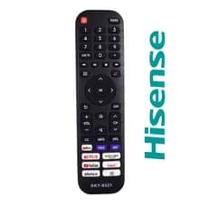 Controle Remoto SmartTV Hisense 4K Botões: Netflix | Prime Video | YouTube | Claro