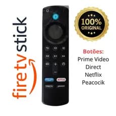Controle ORIGINAL Com Voz Amazon Fire Tv Lite Fire Stick 4k