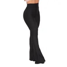 Calça Bandagem Boca de Sino Legging Bailarina Estilosa Flare SEM Transparência