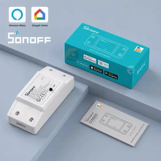 Sonoff Basic R4 Interruptor Inteligente WiFi Original Alexa Google Home eWeLink Smart Switch Automação Residencial