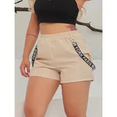 Shorts Shortinho cargo Com SUSPENSORIO PREMIUM Tactel com bolsos laterais e elástico no cós