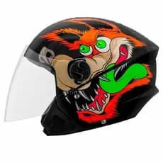Capacete Moto Aberto Coyote  New Three Elite Brilho Pro Tork