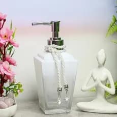 Porta Sabonete Liquido Branco Lavabo Banheiro Pia Cordão