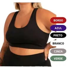 Top Feminino Plus Size Cropped Academia G1 G2 G3 G4 G5 Curvy