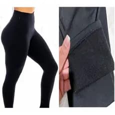 Calça legging Plus Size Flanelada Forrada Peluciada Aveludada G1 ao G4