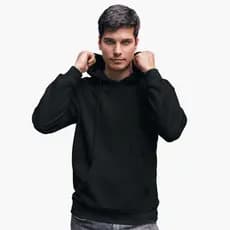 Moletom Unissex Liso Basico Flanelado Capuz Bolso Blusa Frio Agasalho Inverno