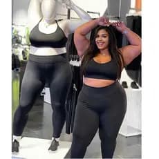 Calça Feminina Legging Plus Size Suplex G1 G2 G3 G4 Modelo Curve