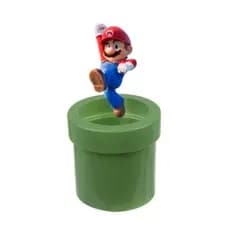 BALDE DE PIPOCA TUBO CANO VERDE SUPER MARIO BROS JOGOS RETRÔ POTE PLÁSTICO