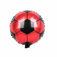 BALÃO METALIZADO BOLA DE FUTEBOL 45CM - 10 UNIDADES