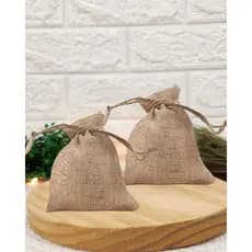 Kit Saco De Juta 10x14cm Embalagem Estilo Rústico Lembrancinha De Aniversário Festa Junina Casamento