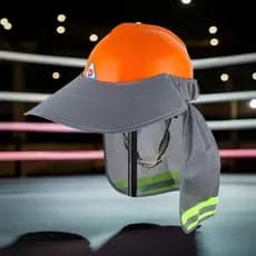 cu Verão Sol Sombra Segurança Capacete Ne Escudo Capacetes Chapéu Reflexivo Borda Reflexiva Boné Capa Para Trabalhadores