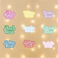 ENVIO RÁPIDO - Aplique Nome e Idade 5cm -Apliques Personalizados -Apliques Lembrancinha-Kit Apliques