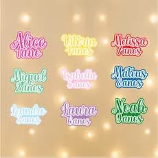 ENVIO RÁPIDO - Aplique Nome e Idade 7cm -Apliques Personalizados -Apliques Lembrancinha-Kit Apliques
