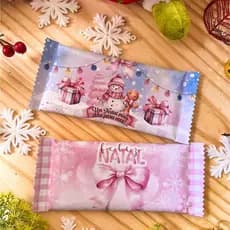 ENVIO RÁPIDO - Adesivo para Chocolate 90g - Embalagem Natal - Embalagem para Chocolate - Natal