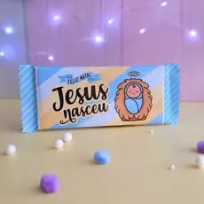 ENVIO RÁPIDO - Adesivo para Chocolate 90g - Embalagem Natal - Embalagem para Chocolate - Natal