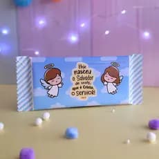ENVIO RÁPIDO - Adesivo para Chocolate 90g - Embalagem Natal - Embalagem para Chocolate - Natal