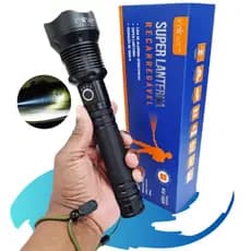 Lanterna Super Potente Tática Militar Recarregável KV-569 Á Prova D'água P-90