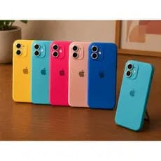 Kit Capinha/Case/Capa Silicone iPhone + Protetor de Câmera Brilhante Luxo