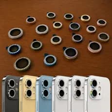 Kit Completo Para iPhone Case/Capa/Capinha + Lente Protetora de Câmera com Glitter Premium
