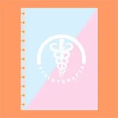 Capa Dura de Disco Infinito Sistema Inteligente Amor Infinito Cadernos Profissão - Fisioterapia 03