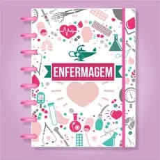 Caderno de Disco Capa Dura Infinito Sistema Inteligente - Profissões - Enfermagem 01