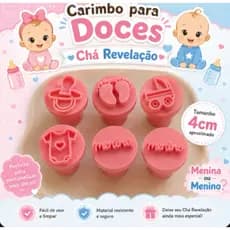 Kit Carimbo Chá revelação/Carimbo personalizado doces para chá revelação