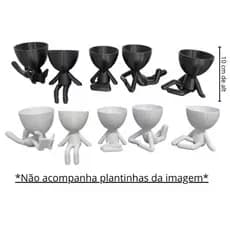 kit de 5 Mini Vasinhos,Decoração,Cozinha,Sala,Estante,Enfeite(nao acompanha plantinhas)