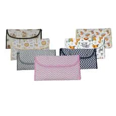 Trocador Portátil  Fralda Lenço Umedecido Acolchoado Com Plástico Impermeável Dobrável Dois Bolsos .